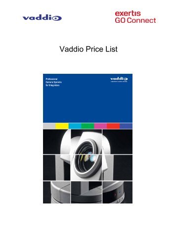 Vaddio Price List - GO Connect