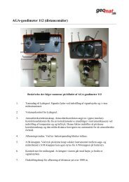 Vejledning til AGA Geodimeter distancemåler (pdf) - Geomat.dk