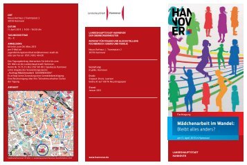 Weitere Infos bitte dem Flyer entnehmen - Gender Institut Bremen