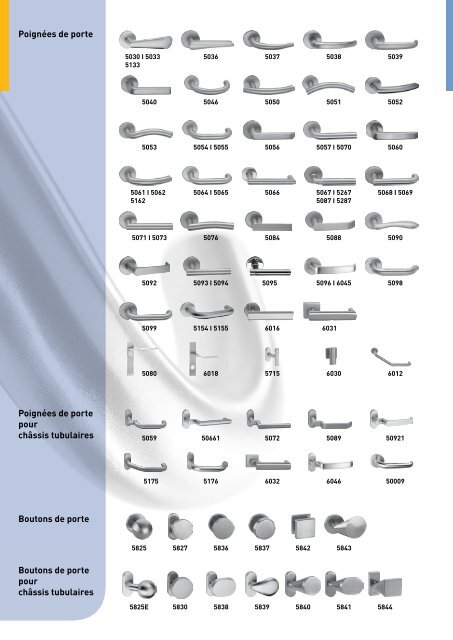 Aperçu des ferrements en acier (PDF) - Glutz