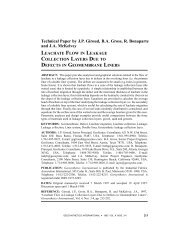 leachate flow in leakage collection layers due to defects in ...