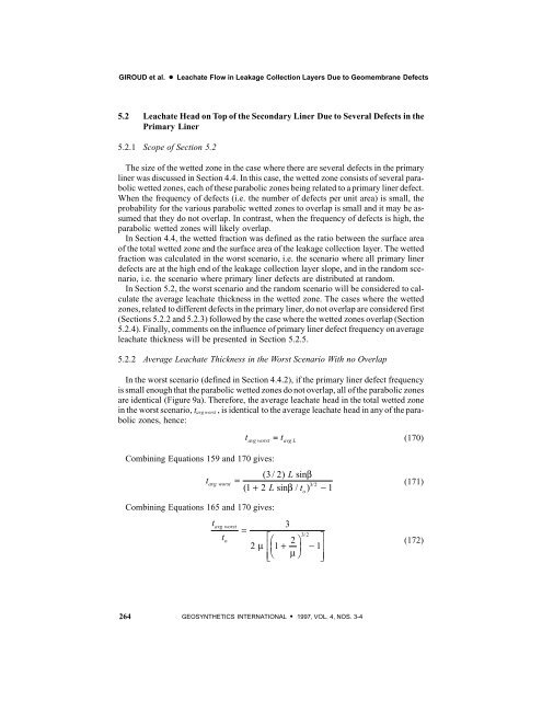 leachate flow in leakage collection layers due to defects in ...