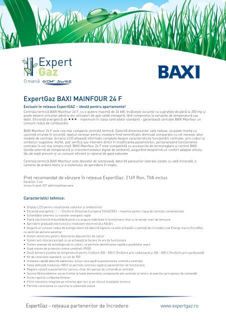 baxi_AXI MAINFOUR 24 F_v - GDF SUEZ Energy România