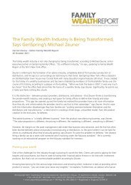 The Family Wealth Industry is Being Transformed, Says - GenSpring ...