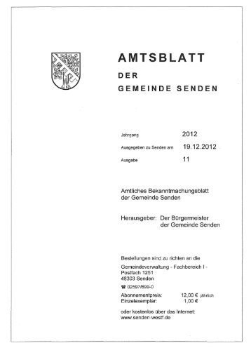 AMTSBL T - Gemeinde Senden