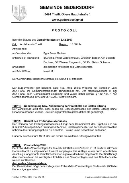Datei herunterladen (108 KB) - .PDF - Gemeinde Gedersdorf