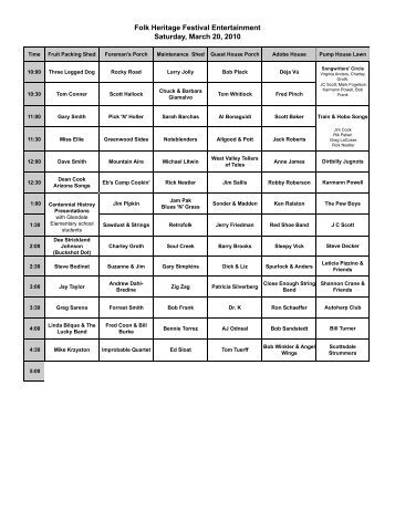 Folk Festival Schedule 2010 - FINALl