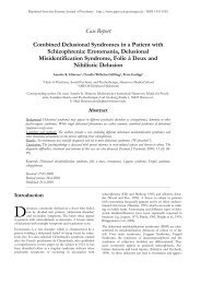 Combined Delusional Syndromes in a Patient with Schizophrenia