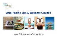 Asia-Pacific Spa & Wellness Council - Global Spa & Wellness Summit