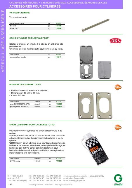 Lubrifiant cylindre et serrure 50ml - Type : Lubrifiant - Modele