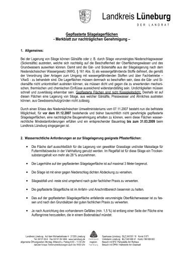 Merkblatt gepflasterte Lagerflächen - Samtgemeinde Ilmenau