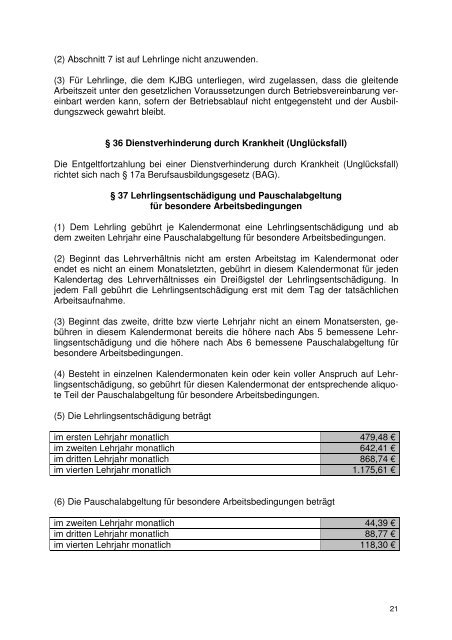 Kollektivvertrag der Wiener Stadtwerke in der Fassung der 13 ... - FSG