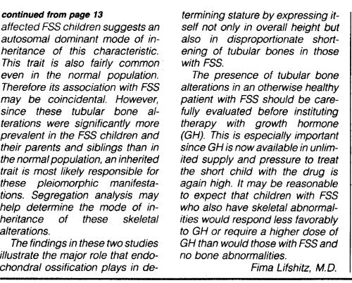 Tubular Bone Alterations in Familial Short Stature - GGH Journal