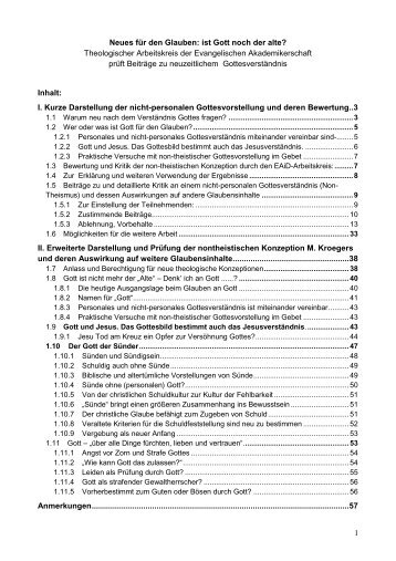 Was ist von neuen Versuchen und Vorschlägen zum Verständnis ...