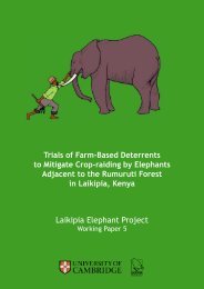 Laikipia Elephant Project Working Papers - University of Cambridge ...