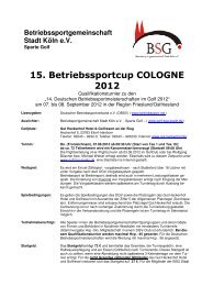 07.06. - 14. Deutsche Betriebssport-Meisterschaft im Golf 2012