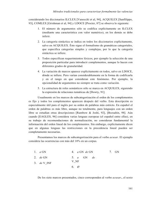 Análisis sintáctico conducido por un diccionario de patrones de ...