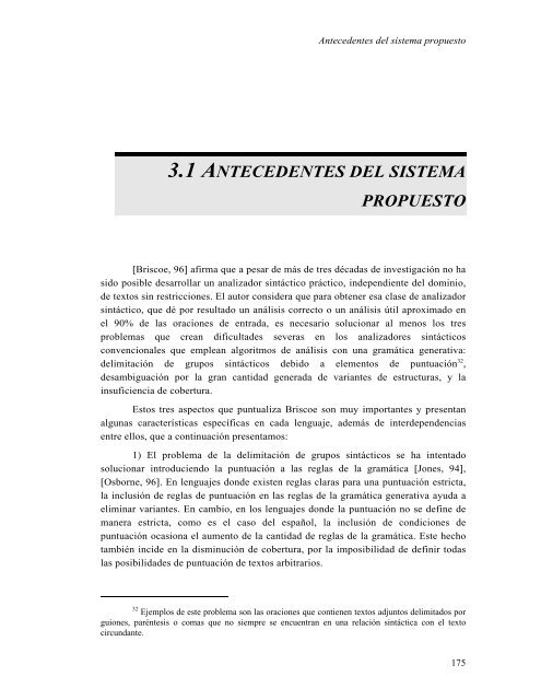 Análisis sintáctico conducido por un diccionario de patrones de ...