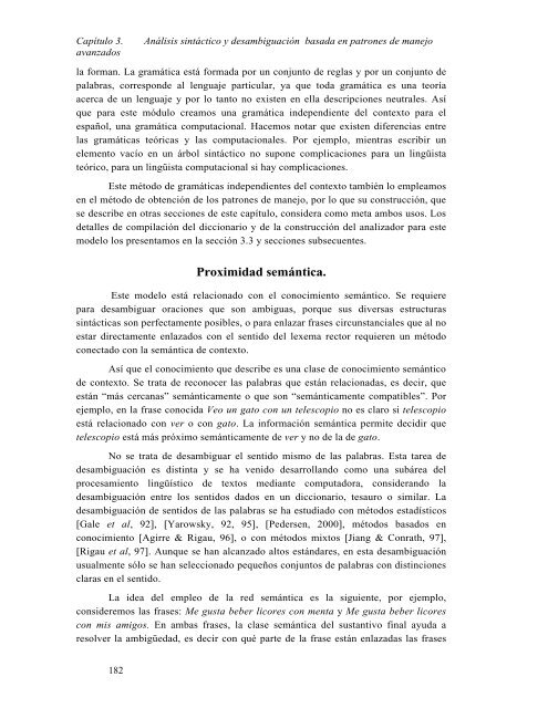 Análisis sintáctico conducido por un diccionario de patrones de ...