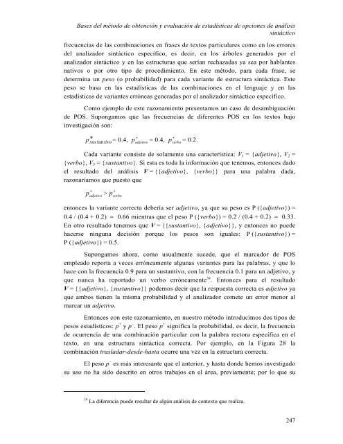 Análisis sintáctico conducido por un diccionario de patrones de ...