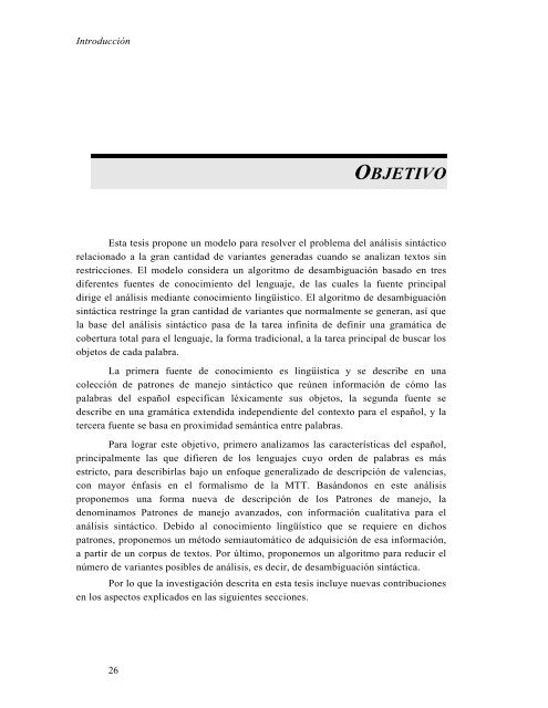 Análisis sintáctico conducido por un diccionario de patrones de ...