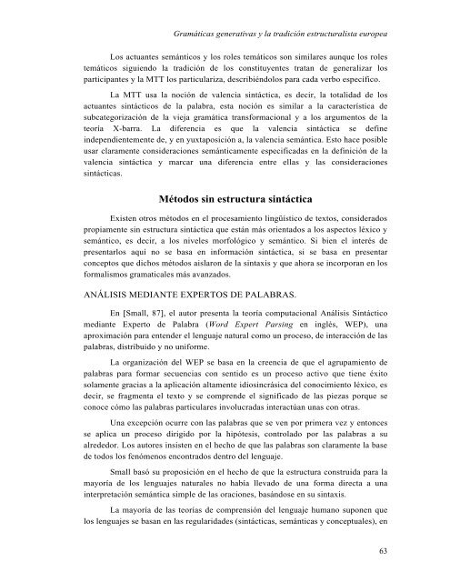 Análisis sintáctico conducido por un diccionario de patrones de ...