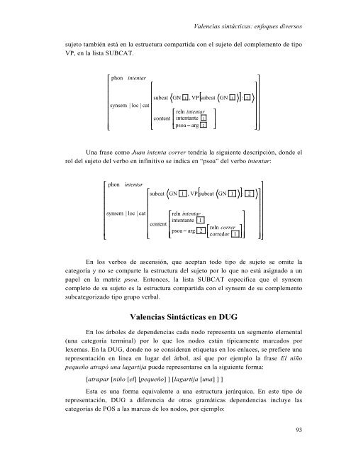 Análisis sintáctico conducido por un diccionario de patrones de ...