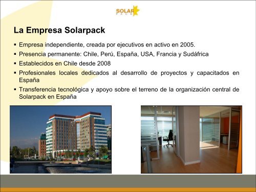 Sr. Jon Segovia, Socio Director, Solar Pack Chile