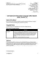 Job Submission Description Language (JSDL ... - Open Grid Forum