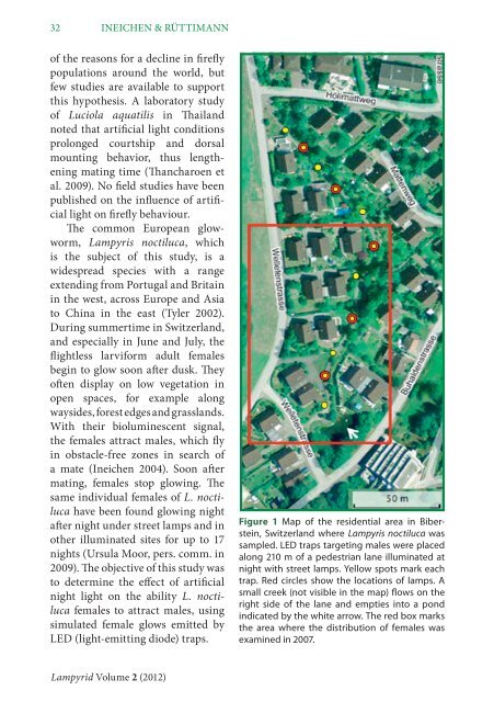 Impact of artificial light on the distribution of the ... - Glühwürmchen
