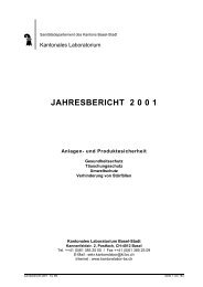 Bericht als PDF herunterladen - Kantonales Laboratorium