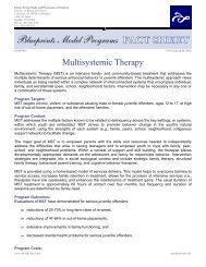 Multisystemic Therapy