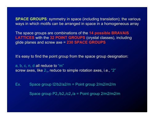 Lecture 6: 3D Lattices, 3D Symmetry, Space Groups