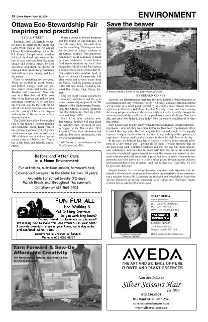 April 16, 2010 - Glebe Report