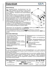 Datenblatt - GEA Diessel GmbH