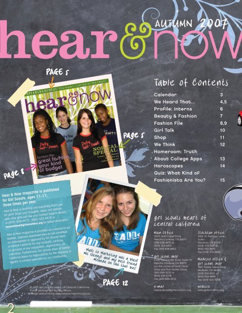 Hear & Now - Girl Scouts Heart Of Central California