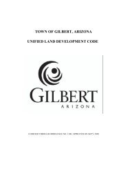 Unified Land Development Code - Town of Gilbert