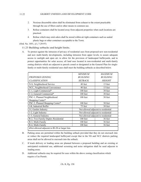 Unified Land Development Code - Town of Gilbert