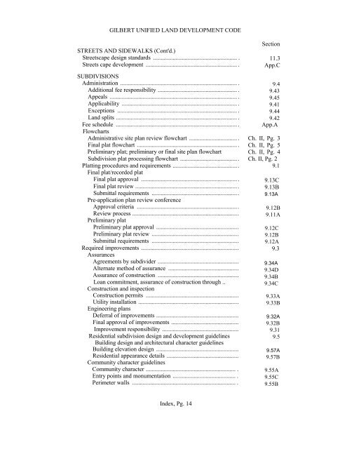 Unified Land Development Code - Town of Gilbert