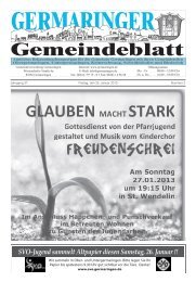 Ausgabe 2/2013 vom 25.01.2013 - Gemeinde Germaringen