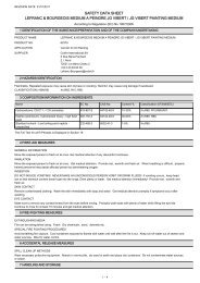 safety data sheet lefranc & bourgeois medium a ... - Mondo Artista