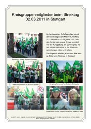 Kreisgruppenmitglieder beim Streiktag 02.03.2011 in Stuttgart