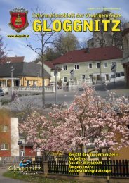 Informationsblatt 1/2013 - Stadtgemeinde Gloggnitz