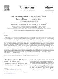 The Messinian problem in the Pannonian Basin ... - geo.edu.ro