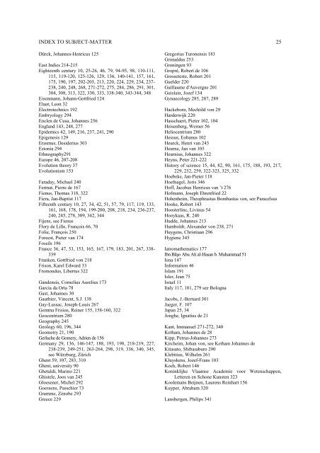 Index SH I-XXX - Gewina