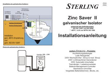 Galvanische Isolatoren - Sterling Power Products