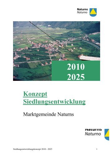 Konzept Siedlungsentwicklung