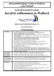 Reisemobilstellplatz Geldern-Walbeck