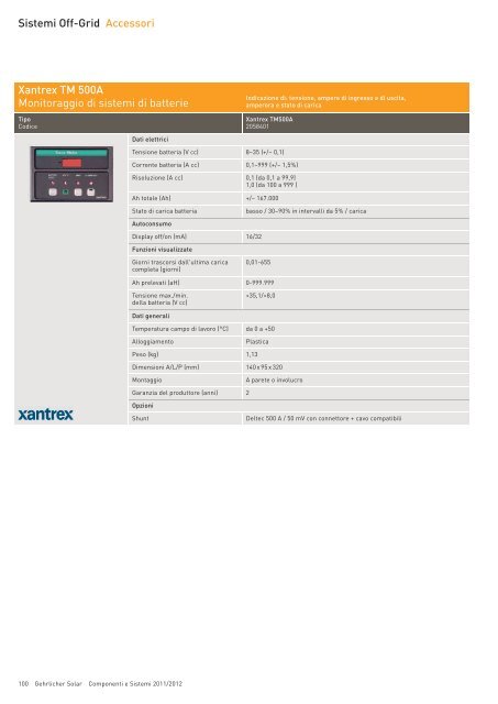 Componenti e Sistemi 2011/2012 - Gehrlicher Solar