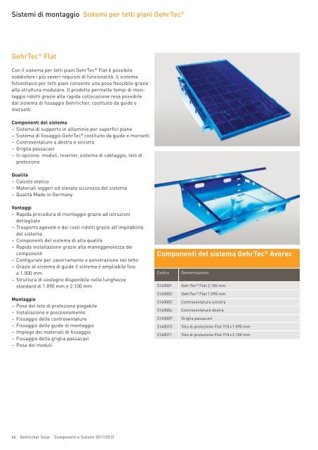 Componenti e Sistemi 2011/2012 - Gehrlicher Solar